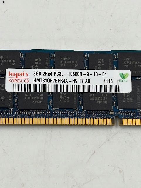 outlet hynix korea pamięć ram ddr3 8gb 1060 mhz 2rx4 pc3l-10600r