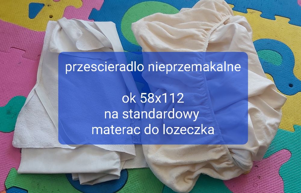 Przescieradlo nieprzemakalne na gumce do lozeczka