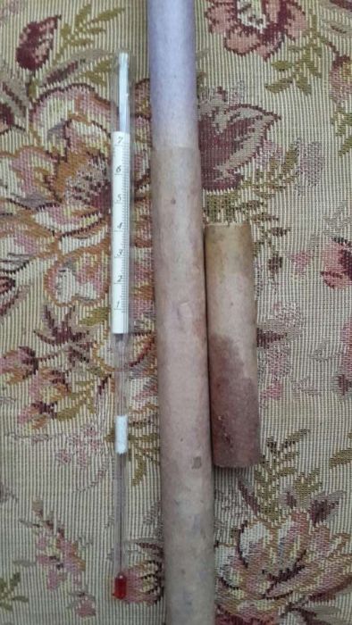 Градусник - спиртовой.