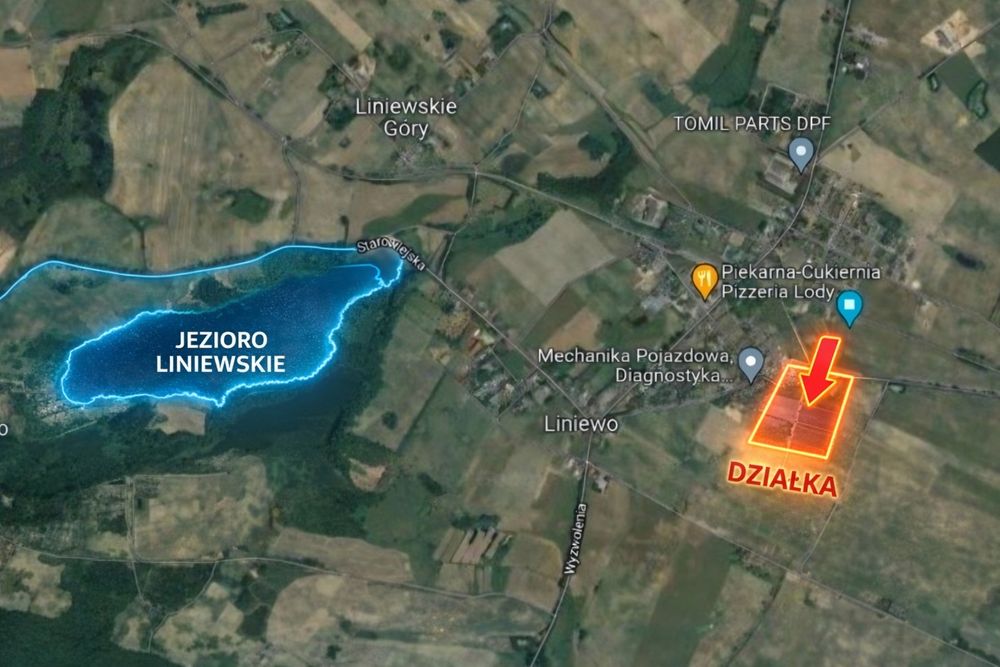 Działka budowlana Liniewo KASZUBY