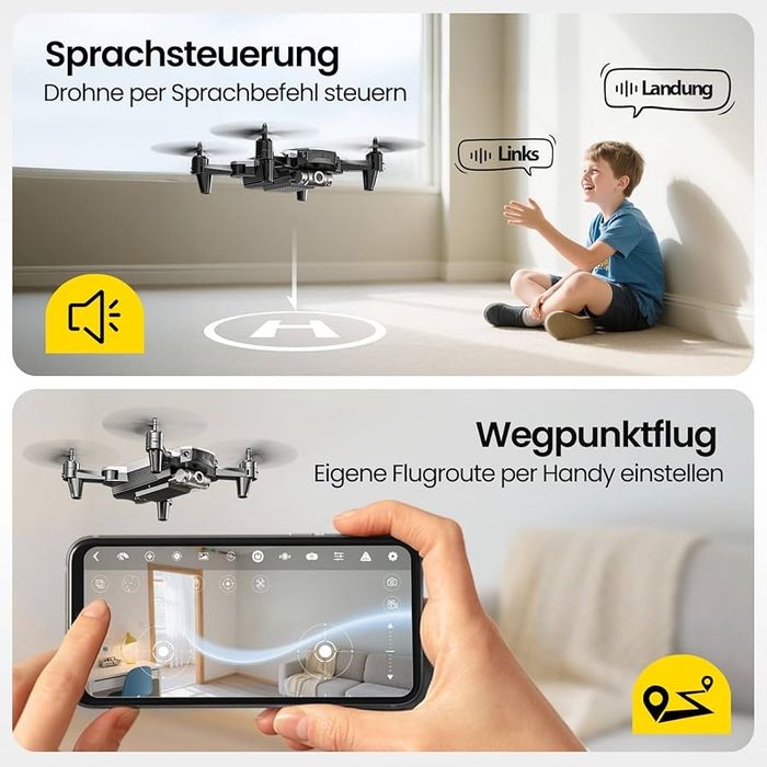 DEERC D20 Mini Drone z kamerą 1080P