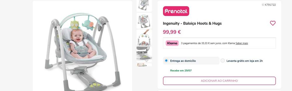 Ingenuity - Baloiço Hoots & Hugs