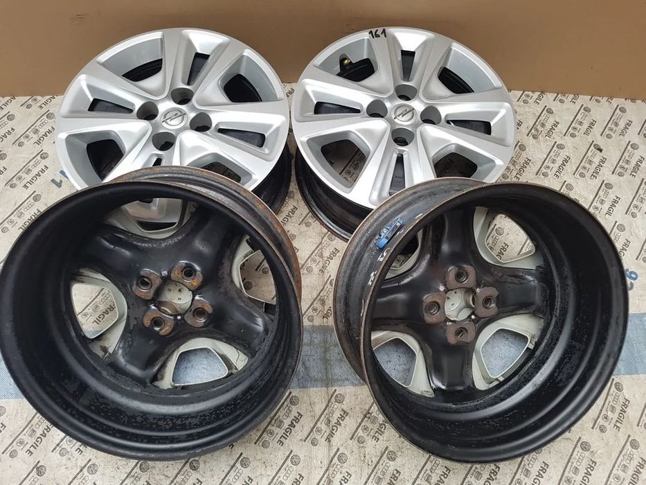 Felgi strukturalne kołpaki czujniki tpms Opel Corsa  D E Adam Fiat Gra