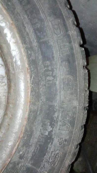 Гума резина 195 65 15 Росава на дисках Газ 3110 М+S шип,