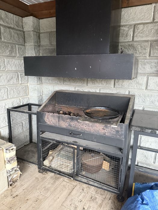 Мангальна зона з якісного метаріалу, камінь мтал