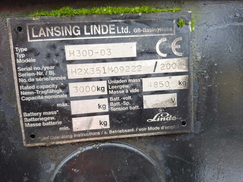 Wózek widłowy LINDE H30D 2002