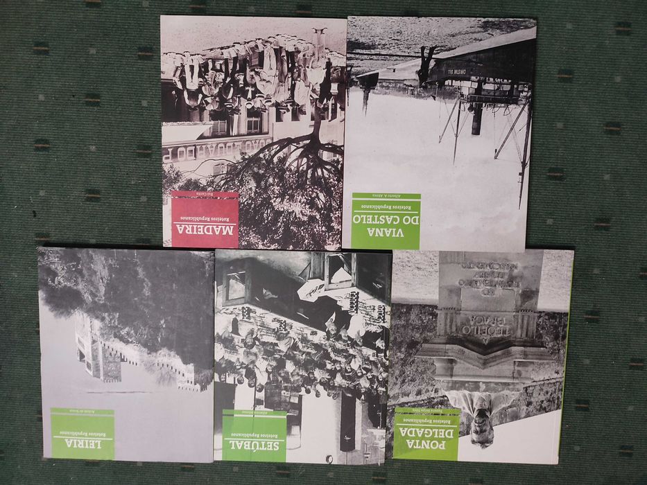 Roteiros Republicanos -5 volumes- Leiria, Madeira, Viana do castelo, Ponta Delgada, Setúbal