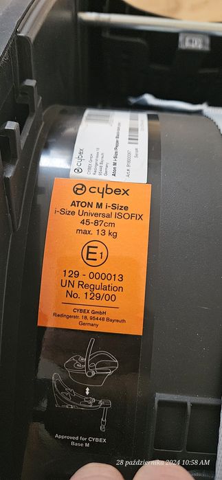 Fotelik Cybex Aton M i-size