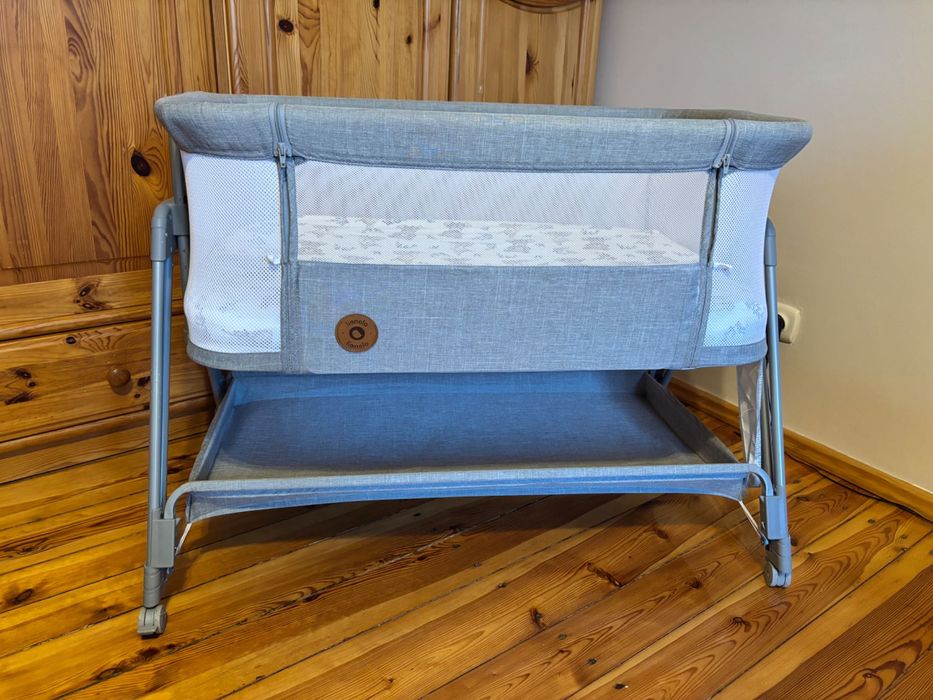 Łóżeczko/dostawka Lionelo Luna + dodatki