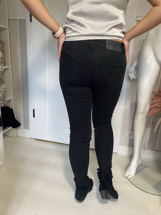 Czarne spodnie jeansowe Tiger 30/32 rurki