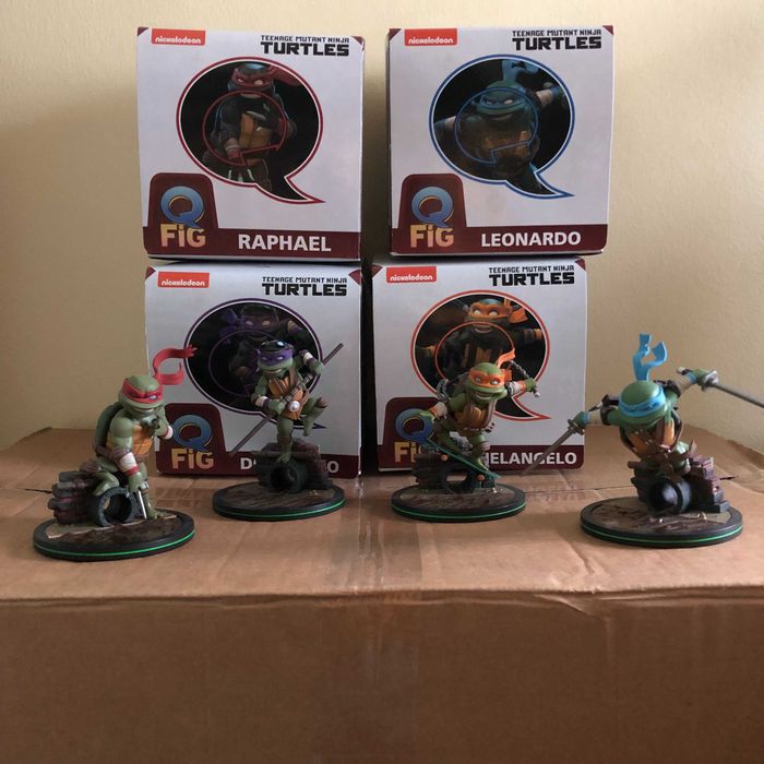 Teenage Mutant Ninja Turtles - 4 Figuras Q-Fig - TMNT