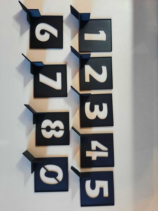 Цифри трафарети.