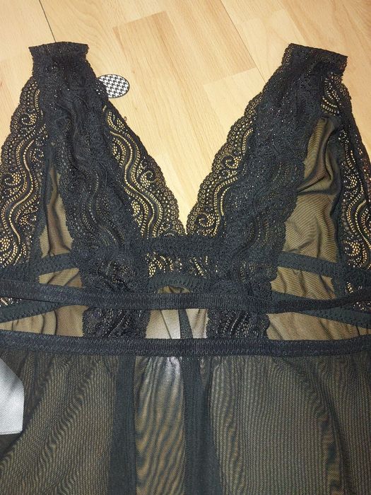 Nowa koszulka nocna zestaw xl  koszulka nocna stringi sexy bielizna