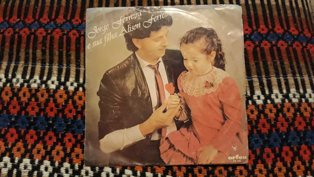 Jorge Ferreira e sua filha - Papai - single vinil - portes incluídos