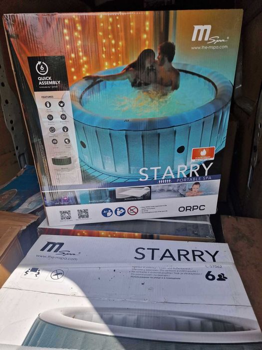 Mspa Starry Spa ogrodowe 6 osobowe Dezynfekcja UVC LEDY PTC Antybakter