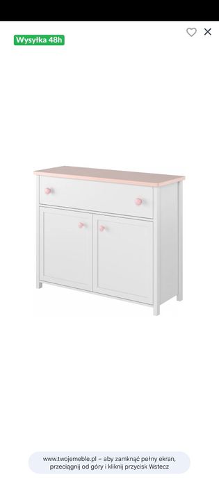 Komoda LUNA dziewczęca