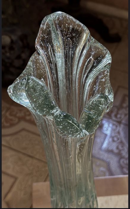 Большая ваза «резиновое стекло» Киевский завод