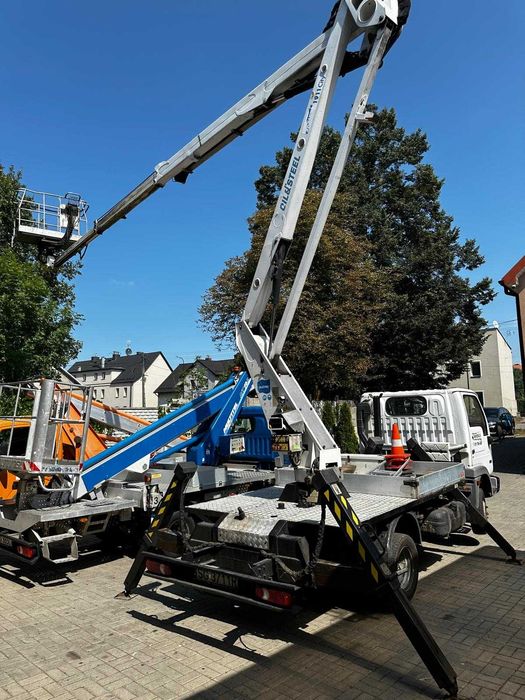 Podnośnik koszowy, zwyżka wynajem z operatorem, bez operatora od 6-35m