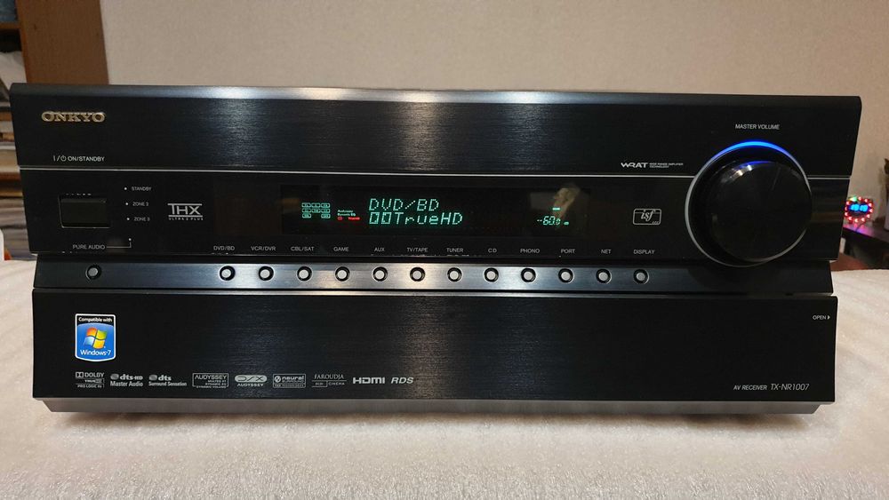 Ресивер Onkyo TX-NR1007 9.2 TrueHD THX, FM, Opt, Coax, DLNA, WRAT 230W