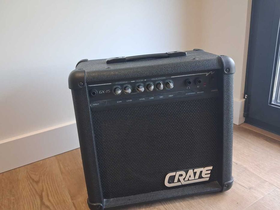 Amplificador Crate GX-15 + Cabo de 10m – Excelente Estado