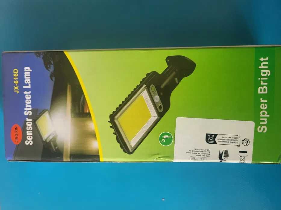 Lampa Solarna Zewnętrzna Czujnik Ruchu Zmierzchu