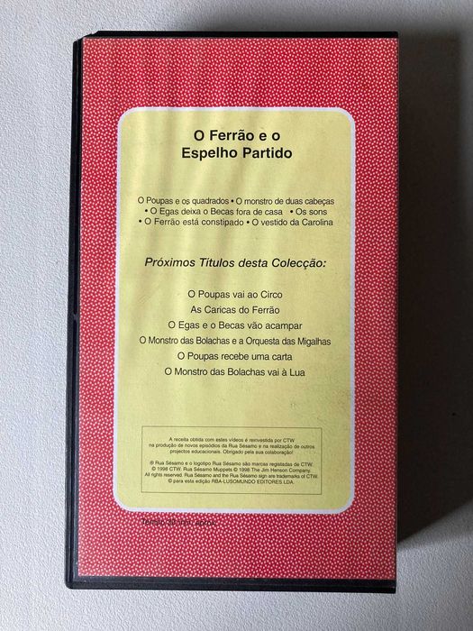 [VHS] Rua Sésamo: O Ferrão e o Espelho Partido (não testado)