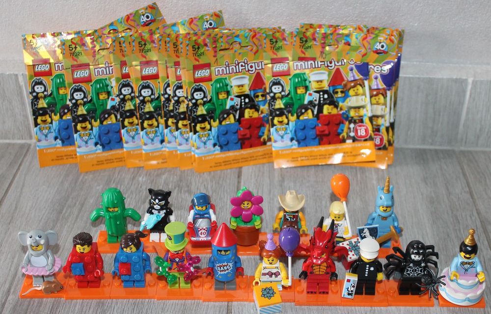 Lego minifigures 71021 Series 18 komplet 17szt