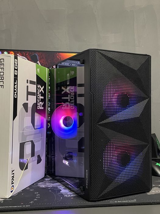 R5 5600G | RTX 3060 Ti | 16GB DDR4 | 128GB M.2 | 600W Ігровий ПК