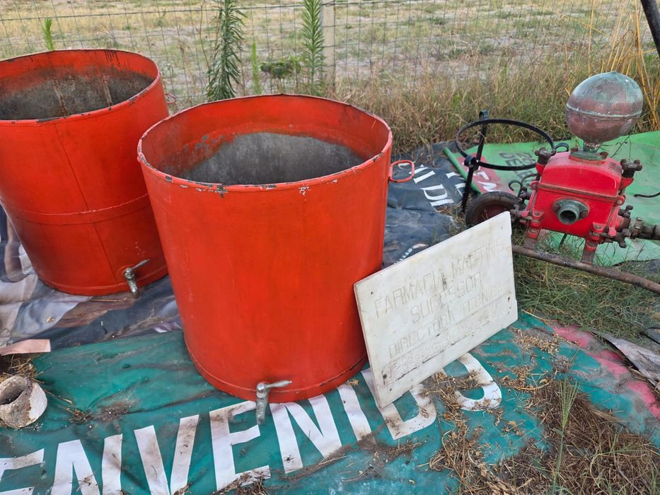 Par de poceiros agricolas em aço galvanizado
