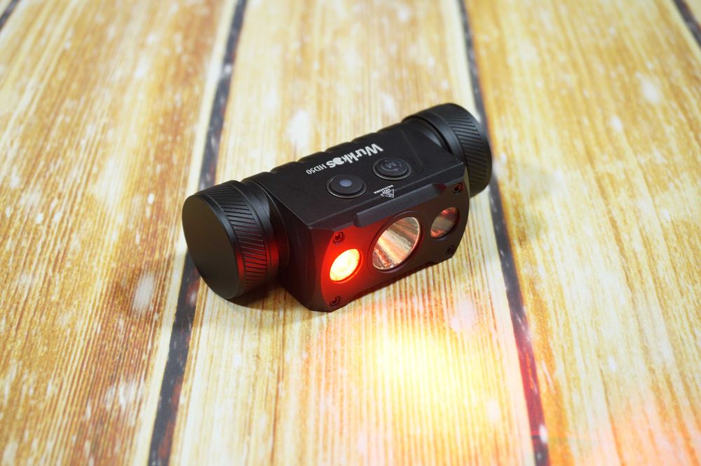 Wurkkos HD50 налобний ліхтар з червоним світлом XHP 50D 21700