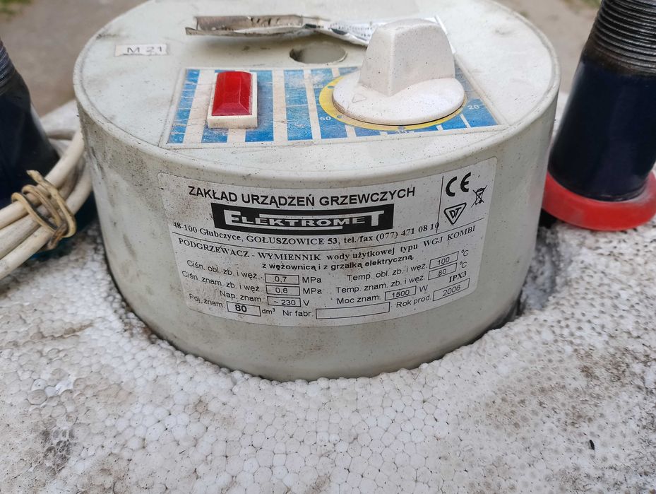 Podgrzewacz wody użytkowej Elektromet WGJ Kombi 80l