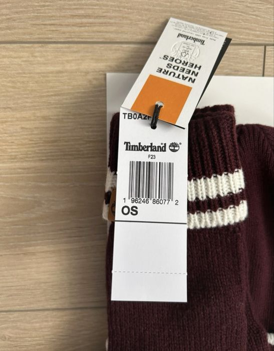 Nowy komplet czapka + rękawiczki Timberland
