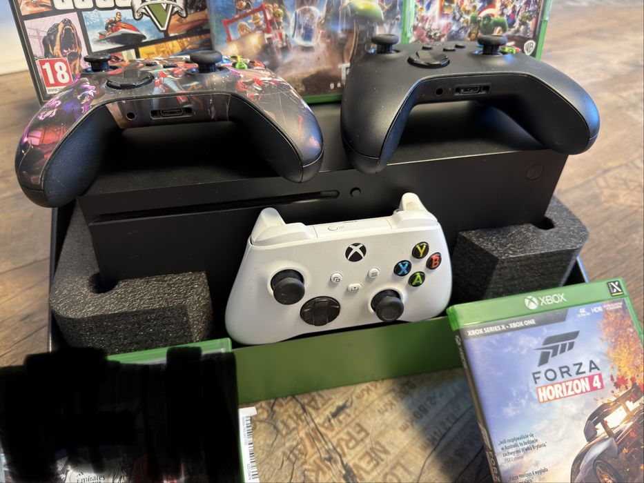 Xbox series x xbox one 1tb 4k blue ray full zestaw