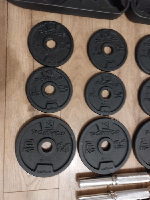 Hantle 20kg Domyos w walizce