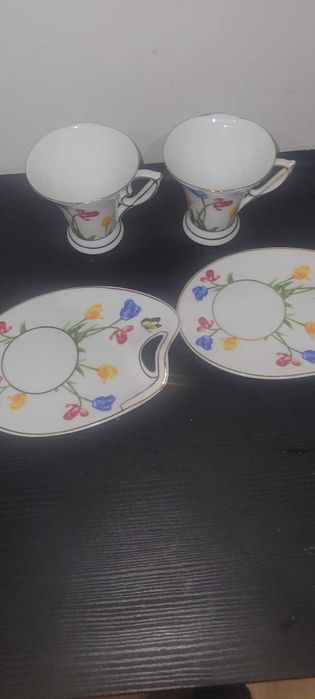 Par de Chávenas de Chá "Snack Set"