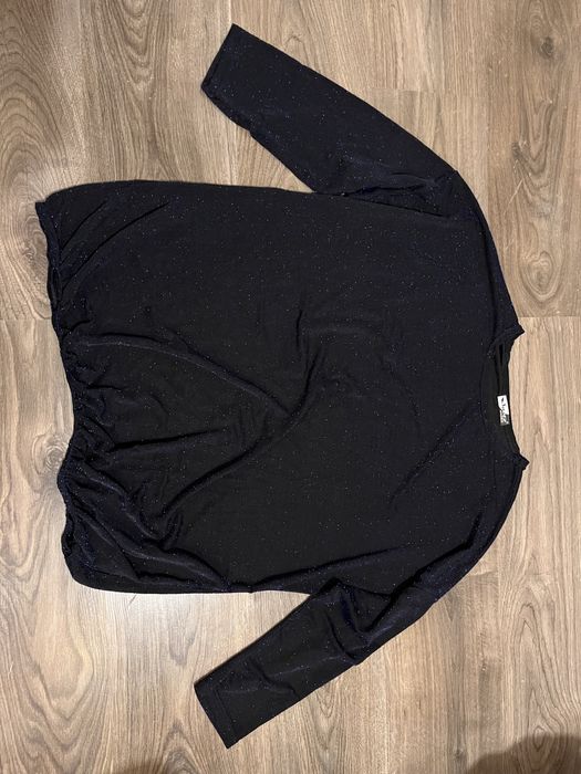 Nowa granatowa bluzka z brokatem