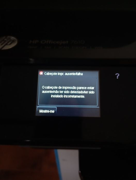 Impressora HP OfficeJet 7610 wide format (com erro)