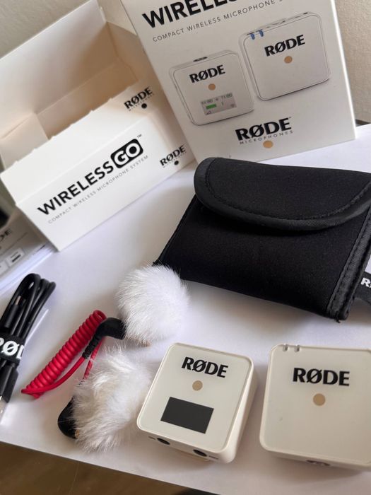 Мікрофон бездротовий RODE Wireless GO White оригінал комплект
