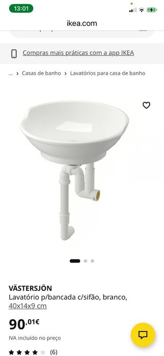 Lavatorio de bancada de casa de banho novo, embalado