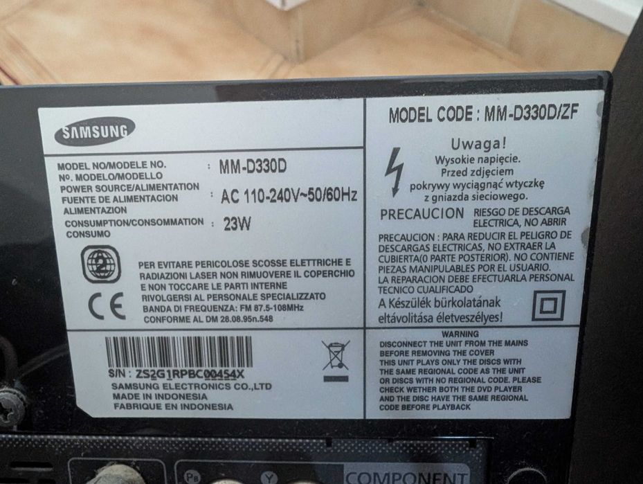 Samsung MM-D330D (Mini Aparelhagem)