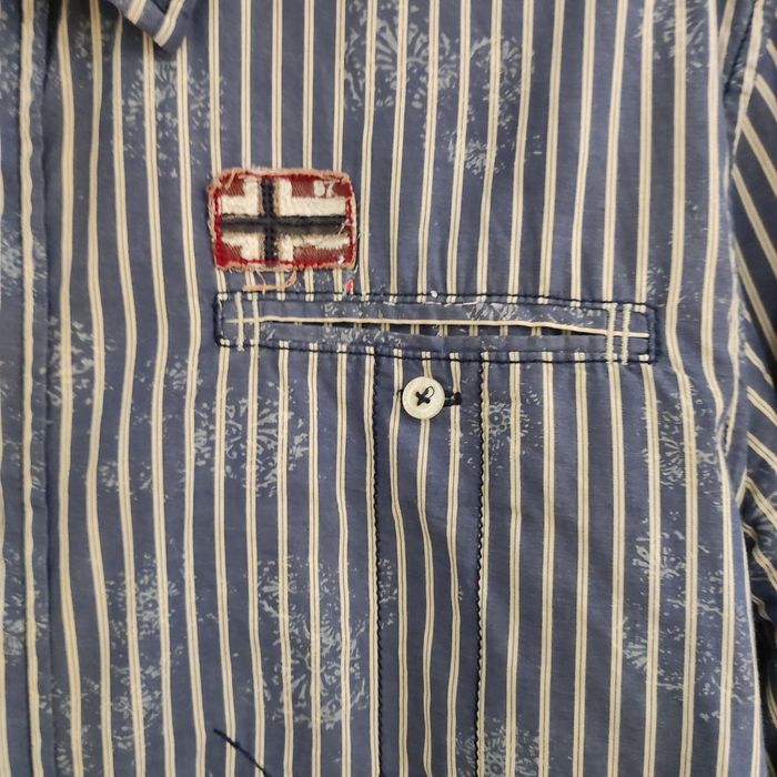 Napapijri super sportowa elegancka koszula w paski L