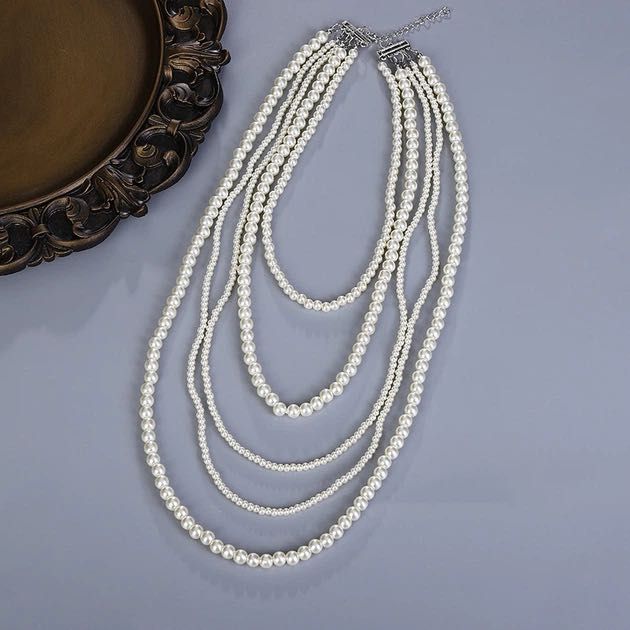 Кольє з перлами намисто перлове