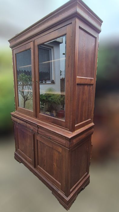 Movel de sala rústico com vitrine