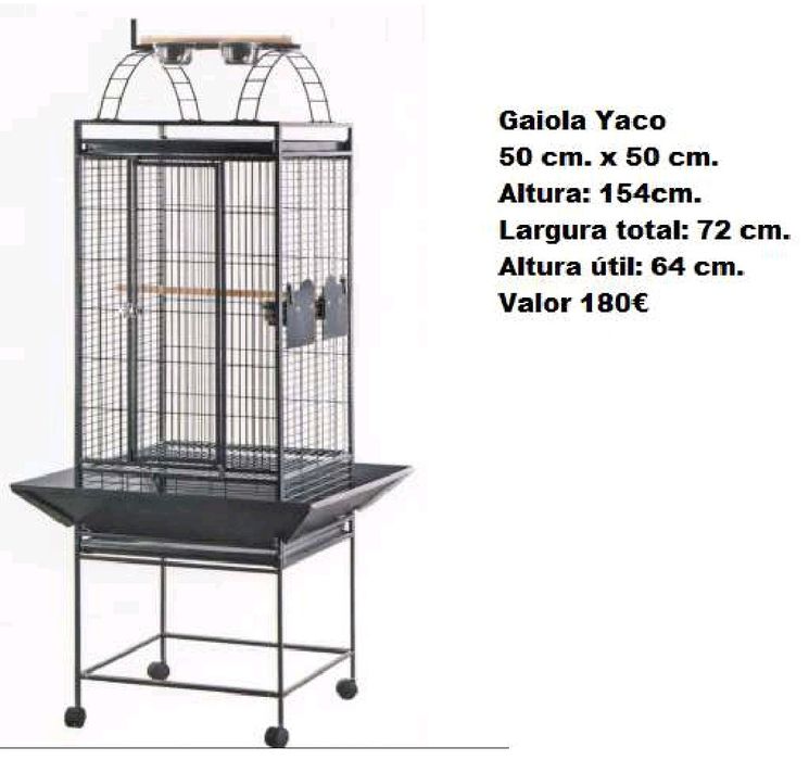 Gaiolas para aves médio e grande porte