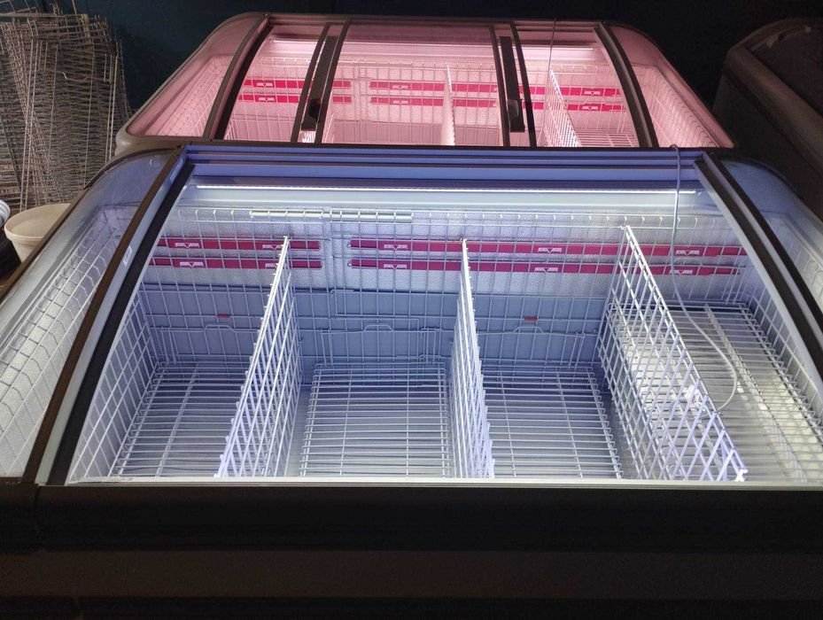 Топ! Морозильний лар бонета AHT Miami 210 LED Сірий. Розсрочка!