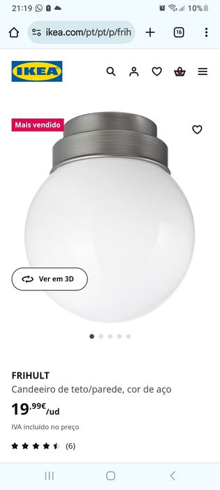 Candeeiro Frihult ikea