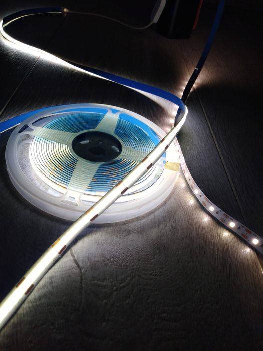 Светодиодна LED лента СОВ 5 метрів біла 5 v USB з сенсорним вимикаче