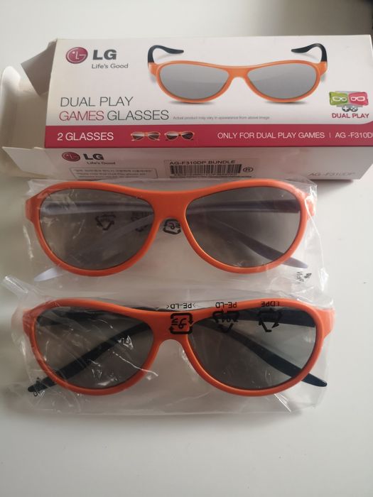OKULARY LG AG-F310DP Okulary Dual Play Games Oryginalne LG Nowe 2szt