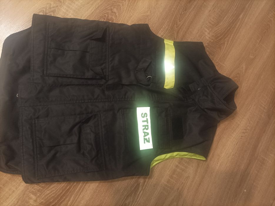 Kamizelka odblask straż + czapka polarowa straż gratis
