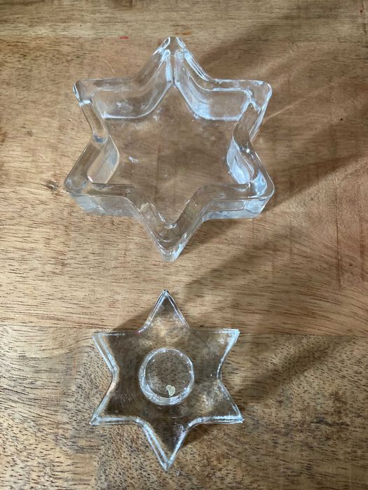 Два светильника для Шаббата Подсвечник Звезда Давида Иудаизм 2 в 1 лот
